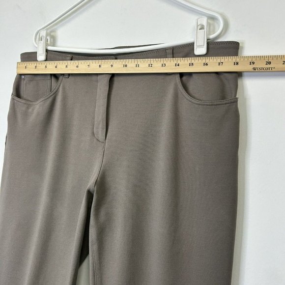 Chicos So Slimming Ponte Pants Womens Size 3 US 16 Taupe Tan Peyton - Picture 5 of 10